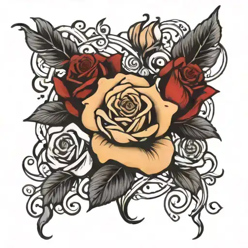 Name And Rose Intertwined