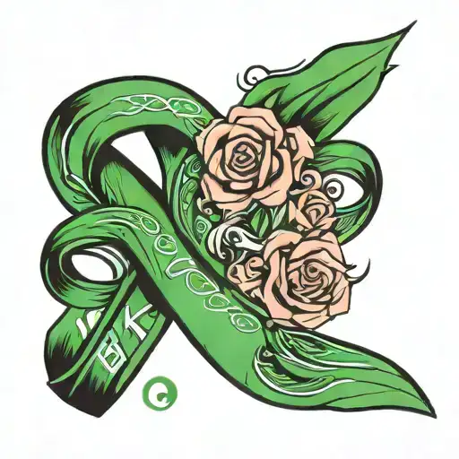 Bile Duct Cancer Ribbon With Name And Dates