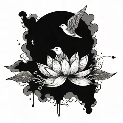 Lotus Transitioning Into Bird Flying