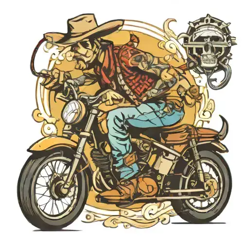 Cowboy On Bike