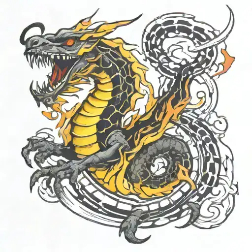 Scorpion Fire Car Dragon