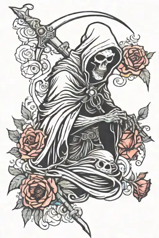 Grim Reaper With Poppie