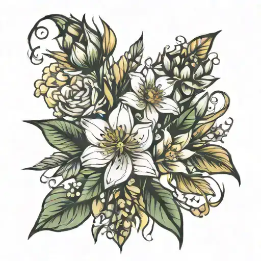 Birth Flower Bouquet