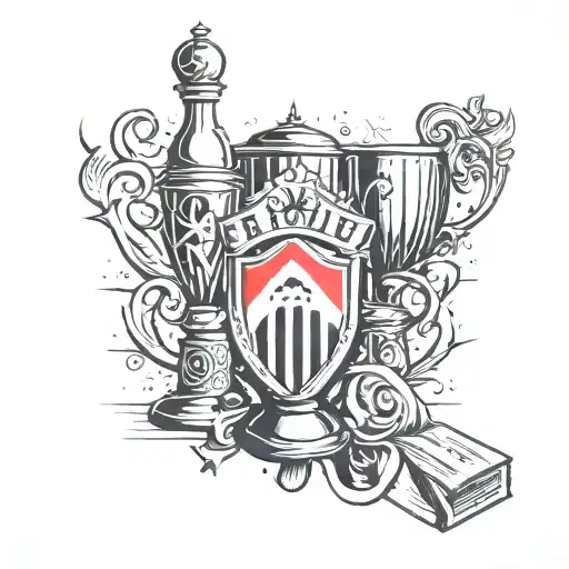 Sao Paulo Symbol In The Background With The Libertadores Cup