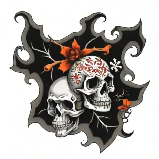 Skull And Snowflake