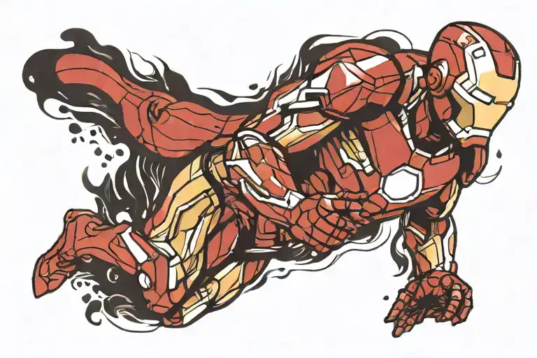 Ironman Tattoo Design Swim Bike Run Minimalist For Calf