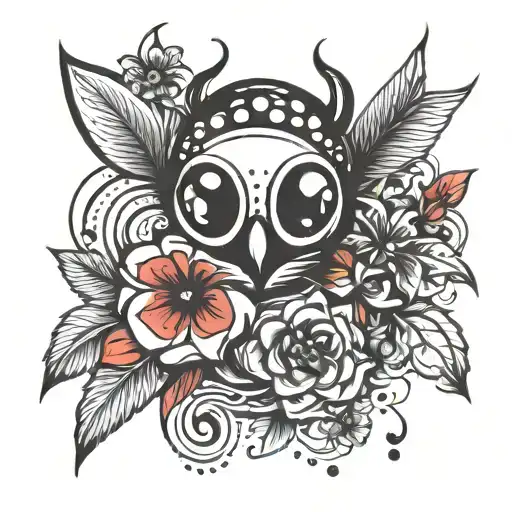 Abstract Ladybuf B&w For Tatoo