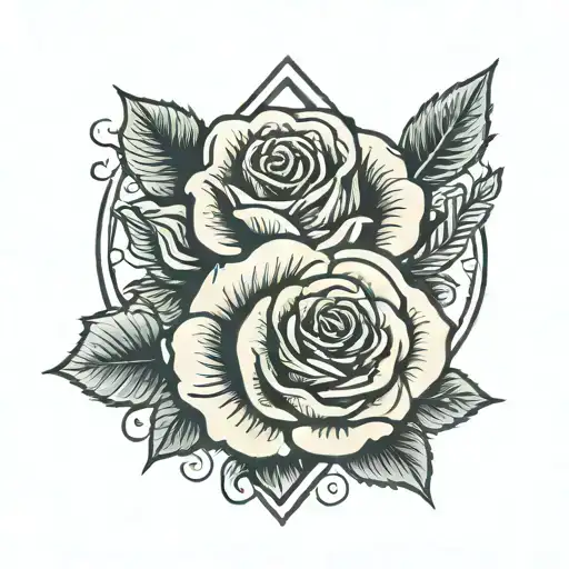 Traditional Rose By Heart Shape