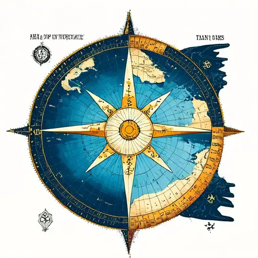 Travel Planisphere Wind Rose
