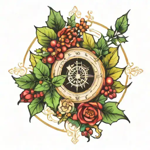 Nature Compass Holly Bouquet