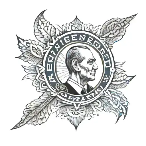 Fenerbahce Logo And Ataturk Portrait