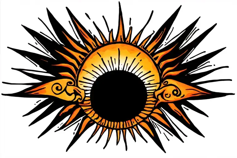 Sun In The Background