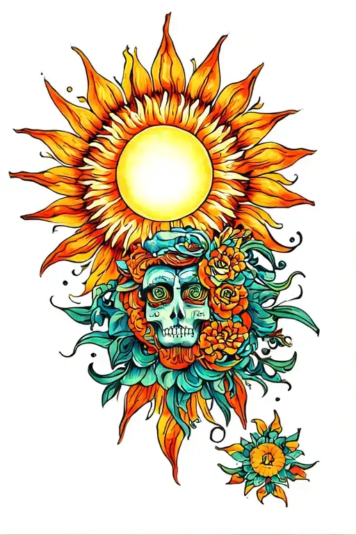 Sun In The Background