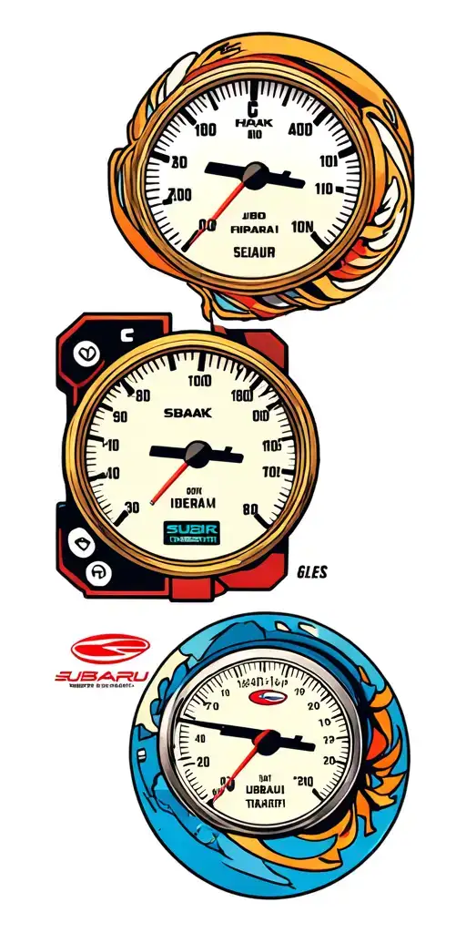 Subaru Turbo Jdm Boxer Eeg Gauges