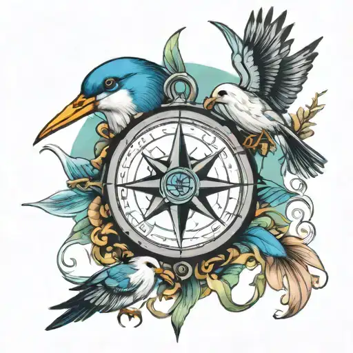 Compass Sea Birds