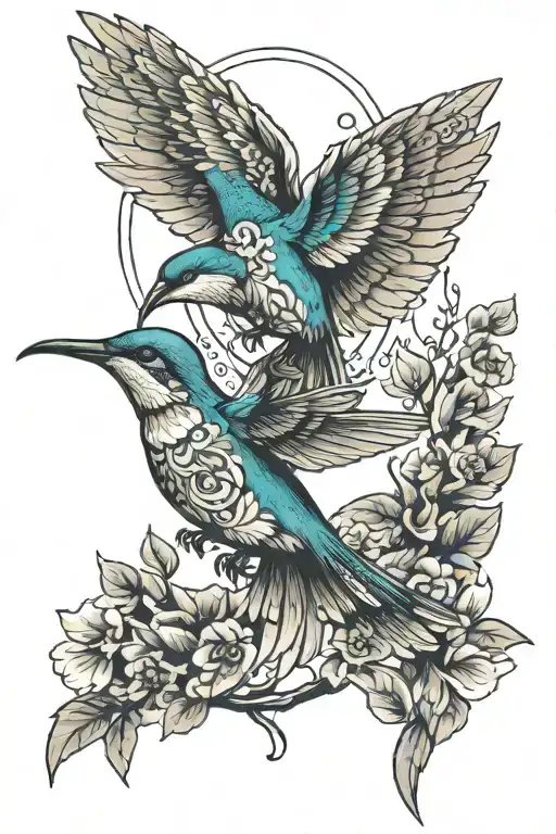 Shaman Life Tree Colibri Flying