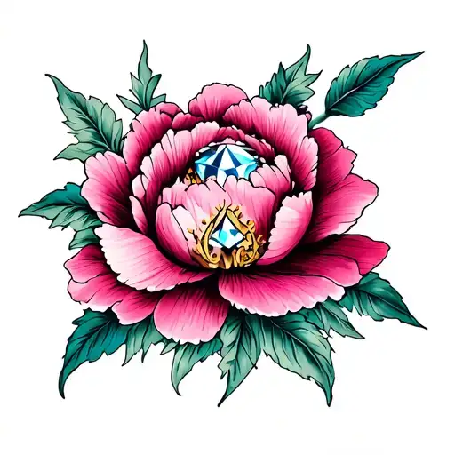 Peony Flower Diamond
