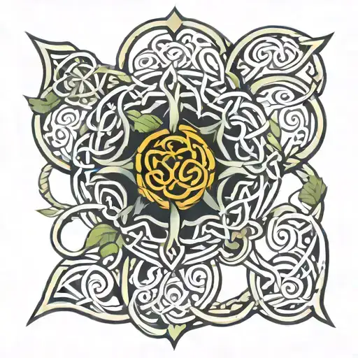Celtic Knot With Vines