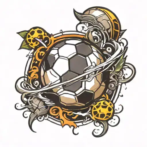 Soccer Ball And Planet