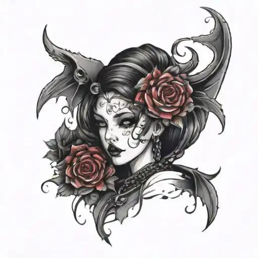 Beautiful Gothic Style Onime Babe