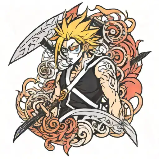Bleach Anime Inspired Tattoo Design