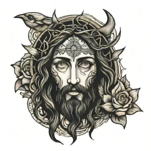 Jesus And Beautiful Eyes From The Three Moons To The Middle