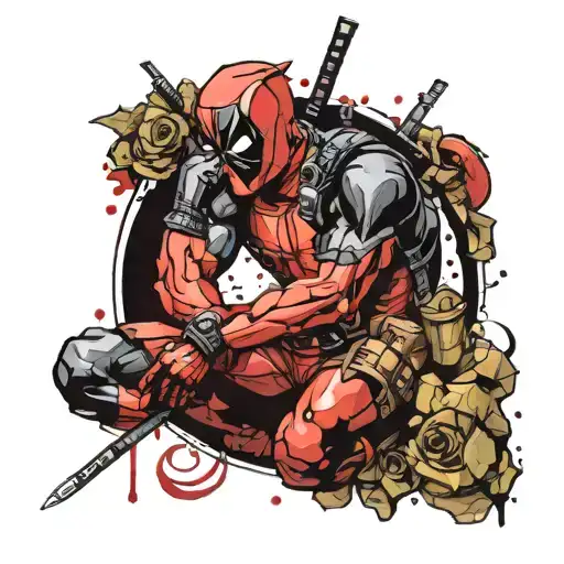 Trash Polka Deadpool Full Color