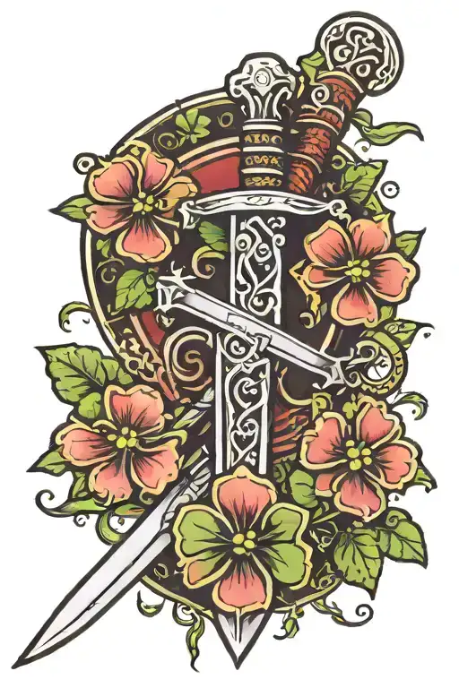 Irish Clover Sword