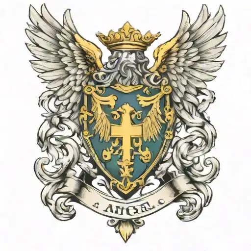 Angel Coat Of Arms Royalty Heraldry
