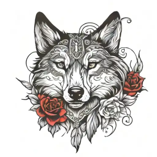 Ashley Callingbull And Wolf