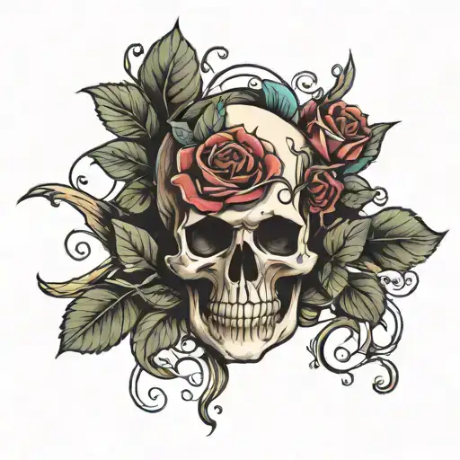 Skull And Roses