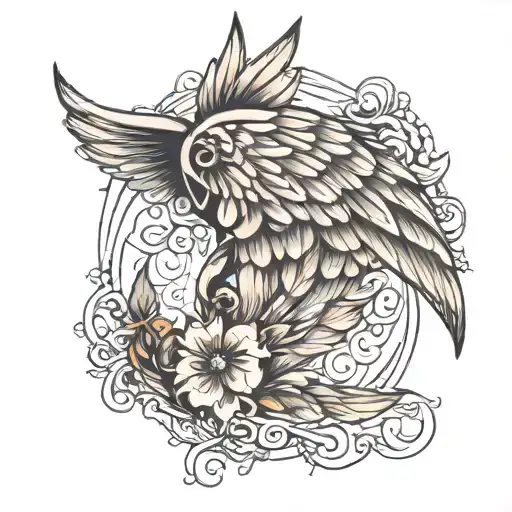 Wing On Ankle To Calf