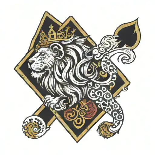 King Of Spades English Lion