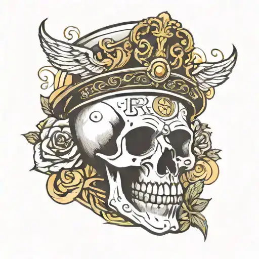Skull With The Text Prince