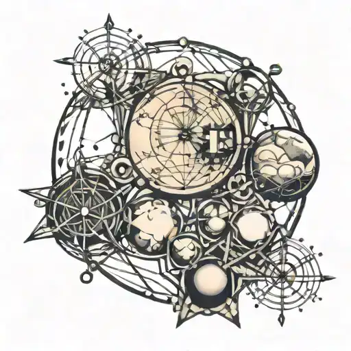 Thc Molecule Structure With A Full Moon Background