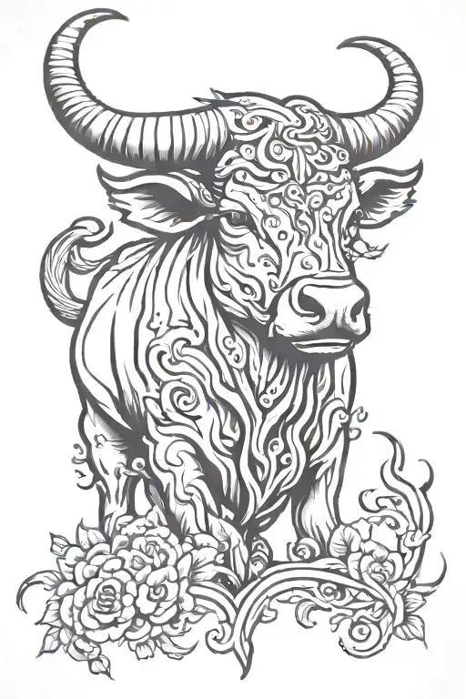 Taurus Bull Outline