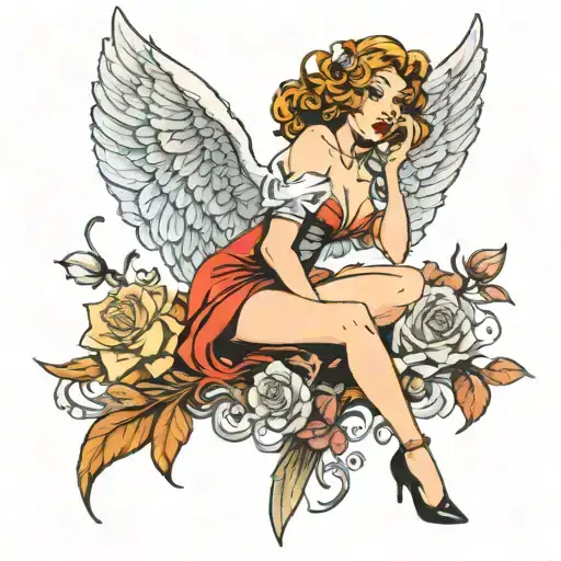 Angel Sexy Pin Up Sythe Soul Reaper