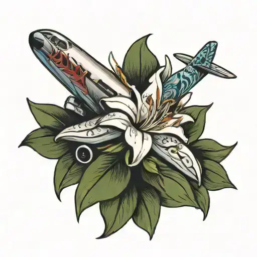 A Plane Wrapped In A Lily