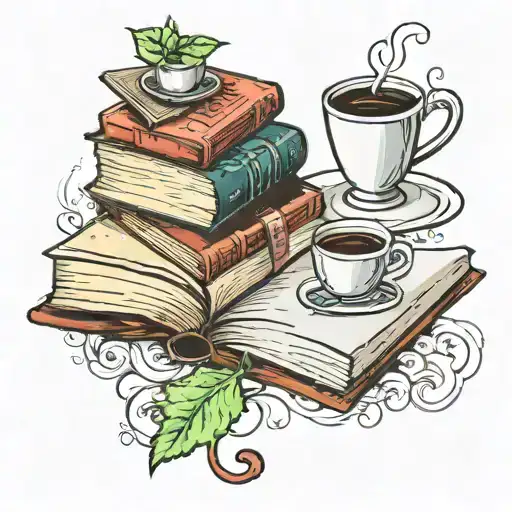 Books And Coffee Cup