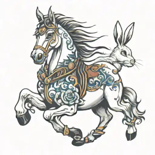 Horse And Rabbit