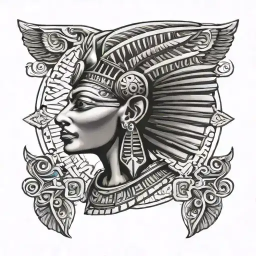 Ancient Egyptian Tattoo On Arm