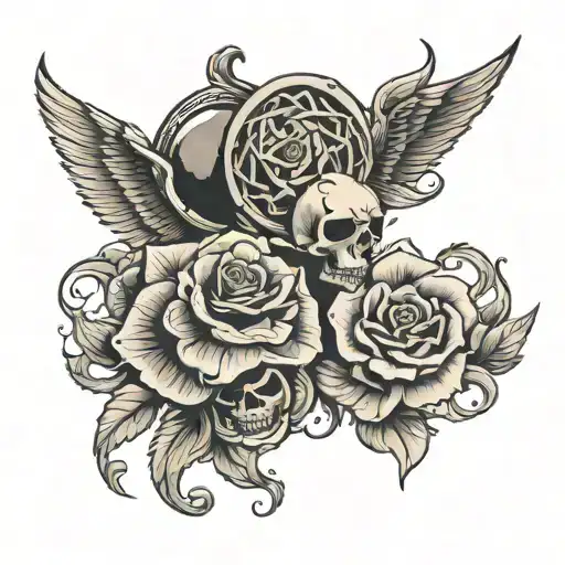 Matching Tattoos For Two People That Served In The Same Army Unit In Arizona