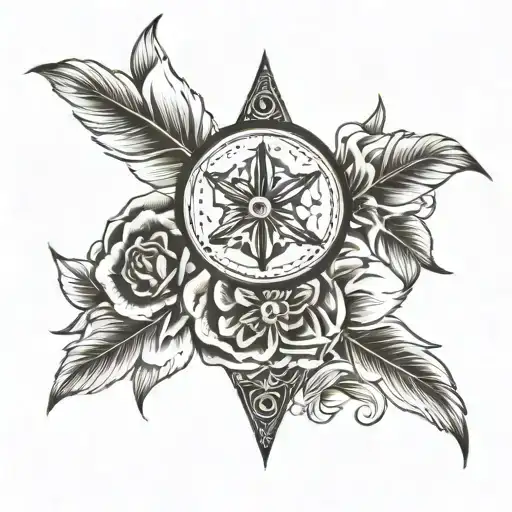 Matching Black And White Tattoos For Two People That Served In The Same Unit In Az