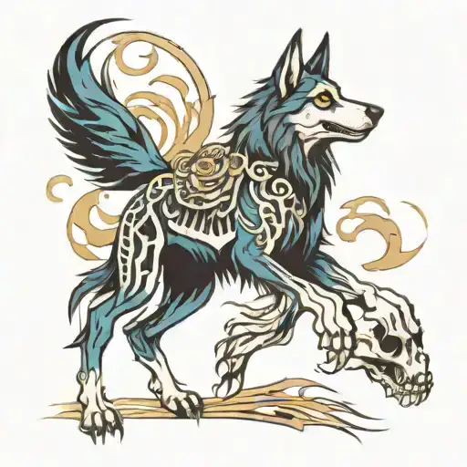 Ghost Skeleton Wolf
