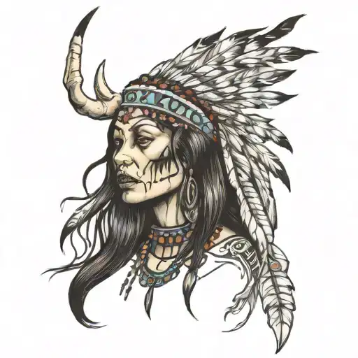 Wendigo Native American Woman