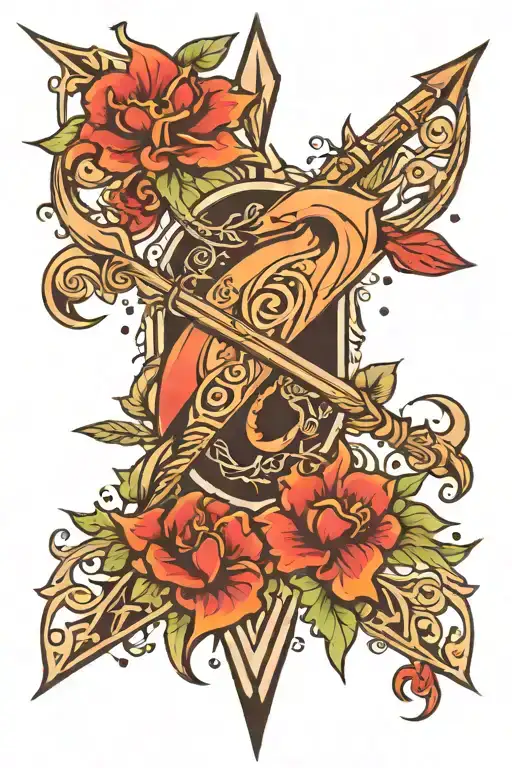 Sagittarius Arrow Design