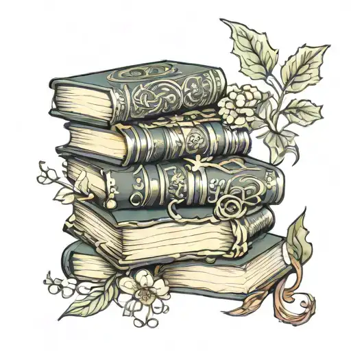 Books On A Vine Wrapping