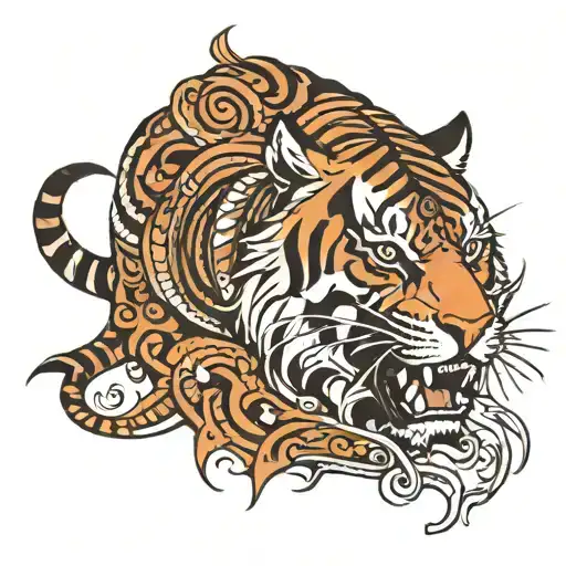 Tiger Als Tribal