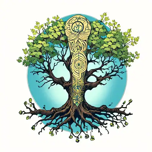 Genealogical Tree In The Leg