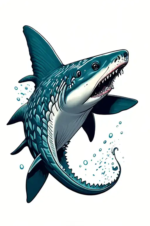 Whale Shark With A Namejs Pattern Incorporating Elements